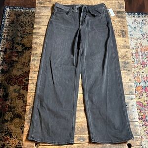 NWT Old Navy Wow Wide leg Black- Grey Wide-Leg Jeans
